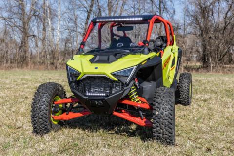 Vented Full Windshield Scratch Resistant Bolt On Roof Polaris RZR Pro R (2022) Rough Country