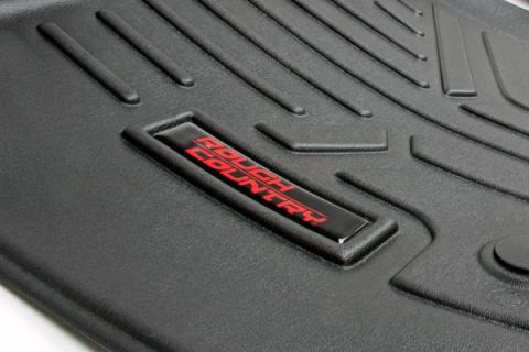Floor Mats Front Row Buckets w/Factory Under Seat Storage Ford F-150 2WD/4WD 15-Up Rough Country