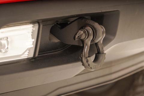 Chevy Tow Hook to Shackle Conversion Kit w/Standard D-Rings &amp; Rubber Isolators 19-20 Silverado 1500 Rough Country