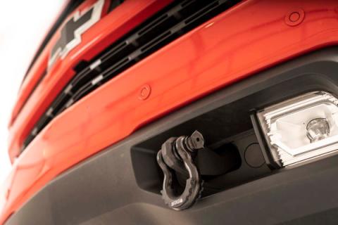 Chevy Tow Hook to Shackle Conversion Kit w/Standard D-Rings &amp; Rubber Isolators 19-20 Silverado 1500 Rough Country