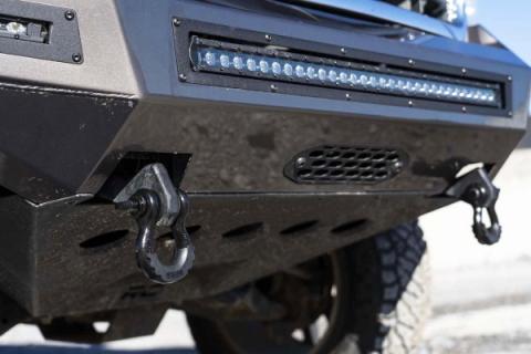 Tow Hook to Shackle Conversion Kit w/D-Ring &amp; Rubber Isolators 07-13 Silverado/Sierra 1500 Rough Country