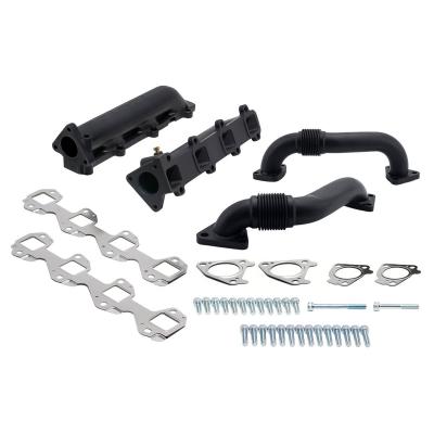 Ceramic Coated Cast Manifold And Up-Pipe Bundle For 2001-2004 Silverado/Sierra 2500/3500 HD LB7 Duramax HSP Diesel