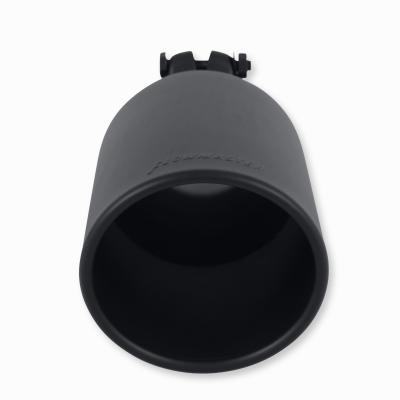Exhaust Tip Exhaust Tip 4.5 Inch Black Angle Cut Fits 2.5 Inch Tubing, 11.00-In Long Clamp On Flowmaster