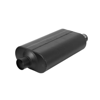Super 50 Series Chambered Muffler Super 50 2.50 Offset In 2.50 Center Out Mild Sound Flowmaster