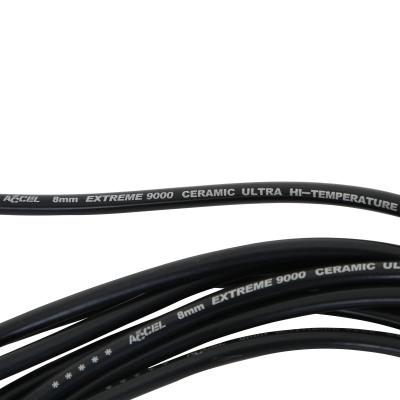 Spark Plug Wire Set-Extreme 9000 Ceramic-Chevy/Gmc V8 Hei 75-86 Over Valve Cover This Custom Fit Extreme Heat Ceramic Boot Spark Plug Wire Set Fits Chevy/Gmc V8 Hei Applications 75-86 ACCEL
