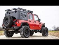 Jeep Roof Rack System w/Black-Series LED Lights 07-18 Wrangler JK Rough Country