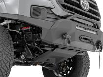 Front Bumper Hybrid with 9500 Lb Pro Series Winch Synthetic Rope and 20 Inch DRL LED Light Bar 16-22 Toyota Tacoma Rough Country