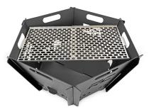 Overland Collapsible Fire Pit Stainless Steel Grill Grate Rough Country
