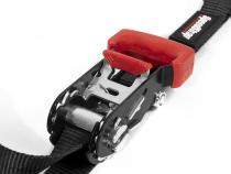 1 Inch x 15' Ratchet Tie Down w/ Snap 'S' Hooks and Soft Tie 2 Pack Black SpeedStrap