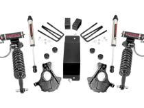 3.5 Inch GM Suspension Lift Knuckle Kit w/Vetex and V2 Shocks (07-13 1500 PU 4WD Cast Steel) Rough Country