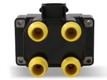 Direct Ignition Coil Kit Supercoil 4-Tower Edis Direct Ignition Coil Kit For Ford 1988-2003 Has A Maximum Output Of 42,000 ACCEL