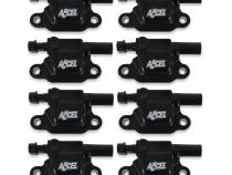 Gen V GM Coils, 2014 And Up, Black, Square 8 Pack Performance Coils For 2014 And Up GM Gen V Direct Injected Engines ACCEL