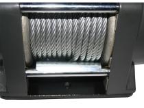 3,400 LB Trailer/Utility Winch 45 Ft Wire Rope Hawse Fairlead Mount Plate Bulldog Winch