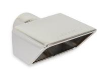 Exhaust Tip Exhaust Tip 3.0 X 5.5 Polished Angle Rolled Edge Fits 2.5 Inch Tubing Flowmaster
