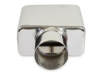 Exhaust Tip Exhaust Tip 3.0 X 5.5 Polished Angle Rolled Edge Fits 2.5 Inch Tubing Flowmaster