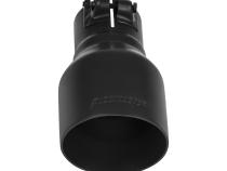 Exhaust Tip Exhaust Tip 4.00 Inch Black Ceramic Coated Fits 2.5 Inch Tubing- Clamp On Flowmaster