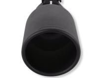 Exhaust Tip Exhaust Tip 5.0 Inch Black Angle Cut Fits 3.5 Inch Tubing, 12.00-In Long Clamp On Flowmaster