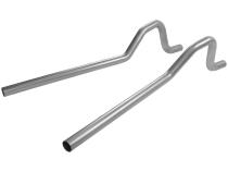 Pre-Bent Tailpipes Fits 1962-1974 Mopar B-Body Without Exhaust Cutouts In Rear Bumper. 2.5-Inch Aluminized Steel Flowmaster
