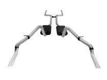 American Thunder Crossmember-Back Exhaust System Fits 1969 Chevrolet Camaro And Pontiac Firebird With V8 Engine, 2.5 Inch Aluminized Pipes Aggressive To Moderate Sound Flowmaster