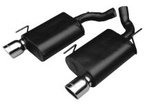 Force Ii Axle-Back Exhaust System 2005-2010 Ford Mustang Gt, Gt500 &amp;amp; California Special With 4.6L Or 5.4L Engine Moderate Sound Flowmaster