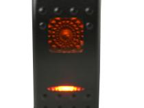 Rocker Switch On/Off 5 Pin Amber Bulldog Winch