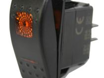 Rocker Switch On/Off 5 Pin Amber Bulldog Winch