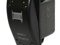 Winch Power Rocker Switch - On/Off 5-Pin-Red Bulldog Winch