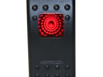 Rocker Switch - Momentary On/Off Lighted Red 3-Pin Bulldog Winch