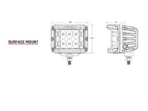 Spot Surface Mount Pair D-SS Pro RIGID Industries