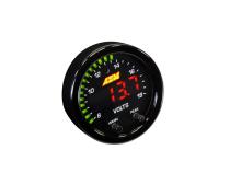 X-Series Voltage Gauge Kit 8-18 Volts / Black Bezel and Volts Faceplate AEM Electronics