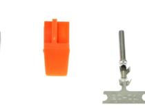 DTM-Style Air Temp Sensor Kit -20C to 150C / -4F to 302F 1/8 Inch NPT Aluminum Bung, Connector, and Pins AEM Electronics
