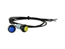 2-button External Button Kit for CD Carbon Dashes Waterproof Momentary Buttons with flying leads AEM Electronics