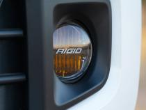 Toyota Fog Mount Kit For 10-20 Tundra/4Runner 16-20 Tacoma With 1 Set 360-Series 4.0 Inch SAE Yellow Lights RIGID Industries