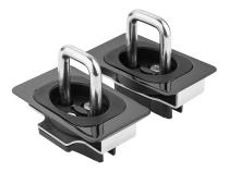 Gunmetal Flush Fit Retractable Tie-Down Anchors 2014 + Silverado/Sierra 1500/2500/3500 Bullring