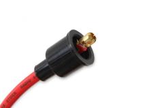 Spark Plug Wire Set- 8MM Red Wire With Red Straight Boots 4040R, Spark Plug Wires, Super Stock, Spiral Core, 8Mm, Red, Set ACCEL