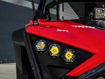 S1 LED Headlight Kit 20-24 RZR Pro XP 22-24 RZR Pro R/Turbo R Multi-Pattern Clear Baja Designs