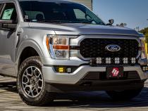 Squadron Sport A-Pillar Kit 21-23 F-150 (Spot; Clear; Toggle Wiring) Baja Designs