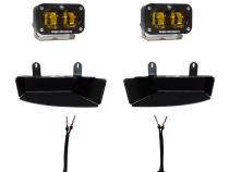 RAM S2 SAE Fog Pocket Light Kit Amber RAM 19-Present 2500/3500 Baja Designs