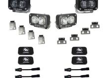 S2 SAE/S2 Clear Sport Fog Pocket Kit Fits 21-On Ford Raptor Baja Designs