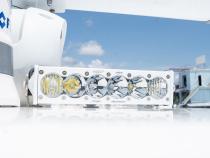 OnX6+ White Straight LED Light Bar (10 Inch; Driving/Combo; Clear) Baja Designs