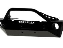 07-18 Wrangler JK RockGuard Epic Front Bumper w/ Hoop Offset Drum Winch TeraFlex