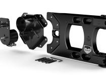 07-18 Wrangler JK Alpha HD Hinged Spare Tire Carrier &amp;amp; Adjustable Spare Tire Mount Kit 5x5 Inch TeraFlex