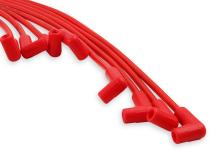 Spark Plug Wire Set 8MM Universal Red Wire With Red 90 Deg Boots 5041R, Spark Plug Wires, Super Stock, Spiral Core, 8Mm, Red, Set ACCEL