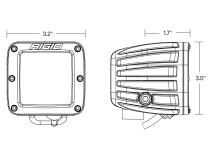 D-Series SAE Fog Yellow/White Pair RIGID Industries