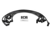 8MM Super Stock 500 Ohms/Ft Sprial Core Custom Black Wire Sbc 1974-1988 V8 Hei ACCEL