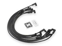 8MM Super Stock 500 Ohms/Ft Sprial Core Custom Black Wire Sbc 1974-1988 V8 Hei ACCEL