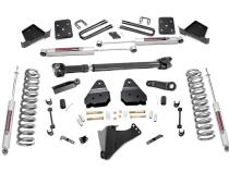 6 Inch Suspension Lift Kit 17-19 F-250/350 4WD w/Front Drive Shaft Diesel 4 Inch Axle w/o Overloads Rough Country