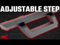 SR2 Adjustable Aluminum Steps Crew Cab 15-22 Ford F-150/17-22 Super Duty Rough Country