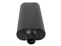 70 Series Chambered Muffler 70 Series 2.50 Offset In 2.50 Center Out Mild Sound Flowmaster
