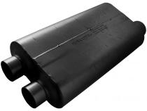 50 Series Big Block Chambered Muffler 50 Big Block 3.00 Dual In 3.50 Offset Out Mild Sound Flowmaster